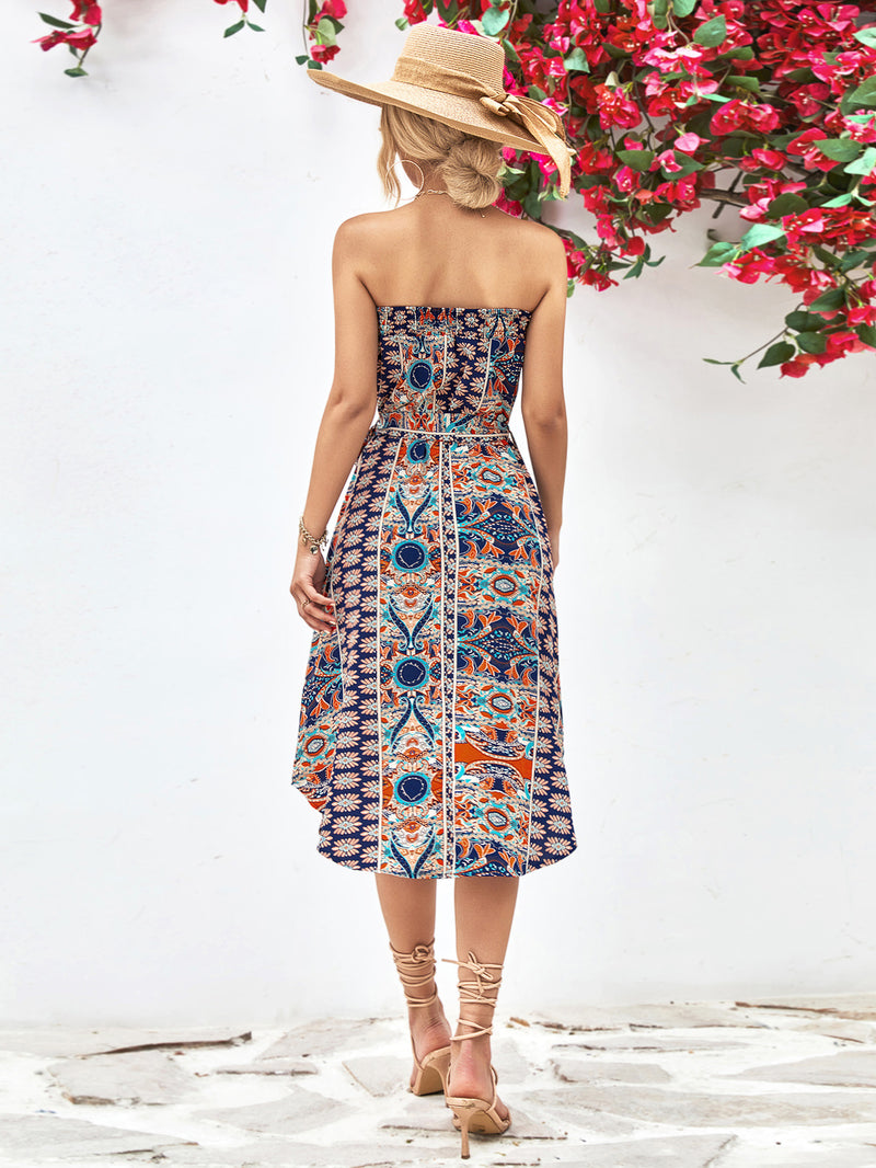 Boho Energy Strapless Midi Dress | 3 Colors