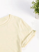 Sequin Clover Round Neck T-Shirt: 3 Colors