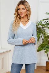 Lace Symphony Long Sleeve Top | 6 Colors