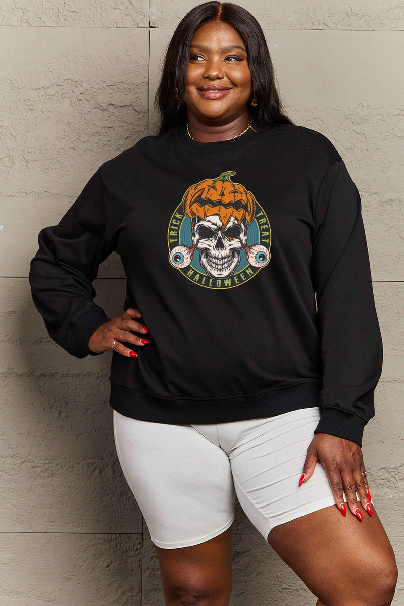 Skull Graphic Soft Graphic Sweatshirt | 6 Colors