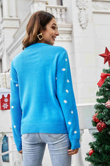 Christmas Penguin Graphic Sequin Sweater | 2 Colors