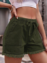 Denim Daze Drawstring Pocket Shorts | 12 Colors