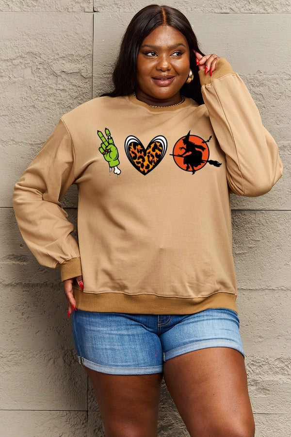 Halloween Vibes Drop Shoulder Graphic Sweatshirt | 6 Colors