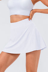 High Waist Pleated Active Pocket Skort | 6 Colors