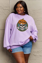 Skull Graphic Soft Graphic Sweatshirt | 6 Colors