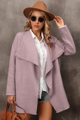 Waterfall Longline Pocketed Cardigan Jacket | 3 COLORS