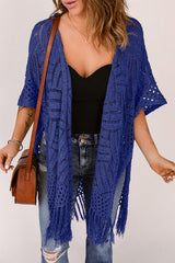 Breezy Chic Fringe Openwork Cardigan | 5 Colors