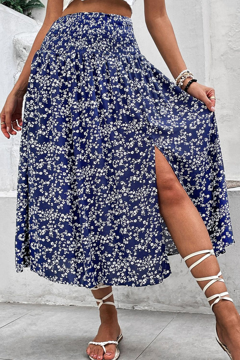 Subtle Sweetness Ditsy Floral Midi Skirt