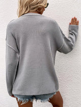 Chaud Half Button High-Low Sweater | 6 COLORS!