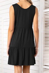 Zane Tiered Button Detail Dress | 5 Colors