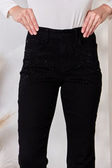 Judy Blue Rhinestone Embellished Slim Jeans