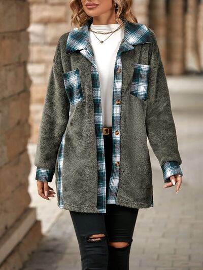 Heritage Plaid Contrast Dropped Shoulder Coat | 5 Colors *pre-order*