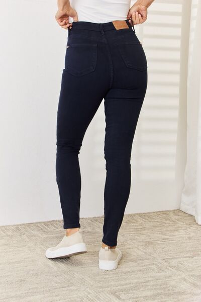 Judy Blue Tummy Control Dark Navy Skinny Jeans