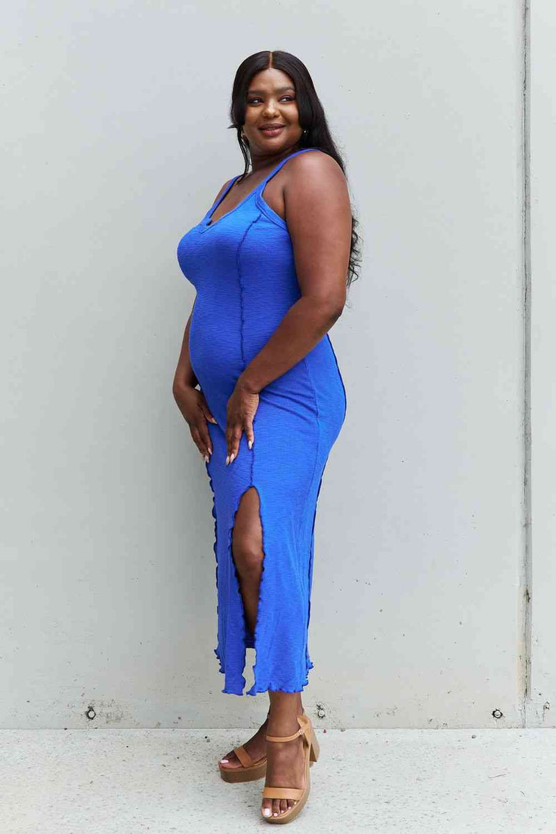 SALE! Culture Code Royal Blue Midi Dress