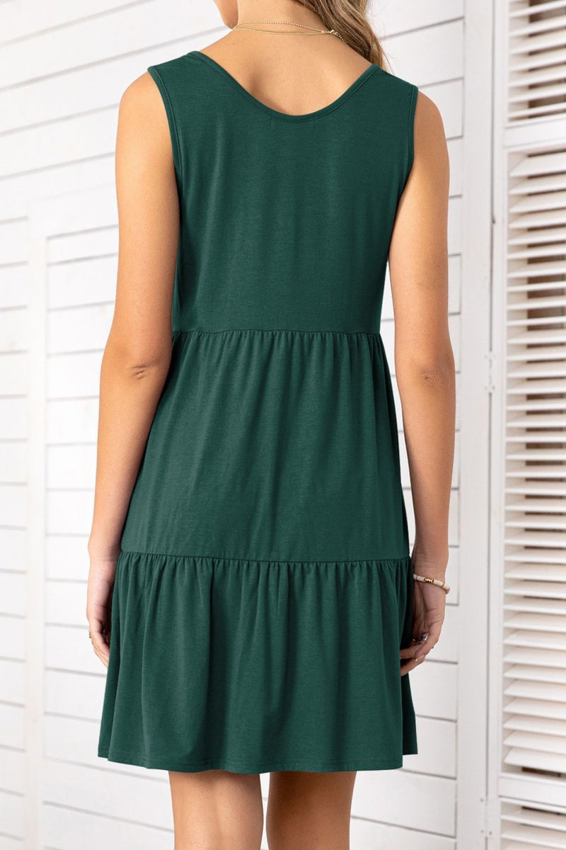 Zane Tiered Button Detail Dress | 5 Colors