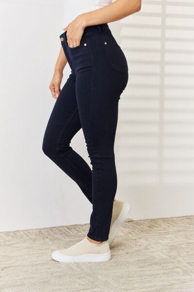 Judy Blue Tummy Control Dark Navy Skinny Jeans