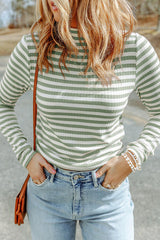 Elevated Striped Mock Neck Top | 6 Colors