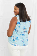 SALE! Sew In Love Off To Brunch Floral Tank Top