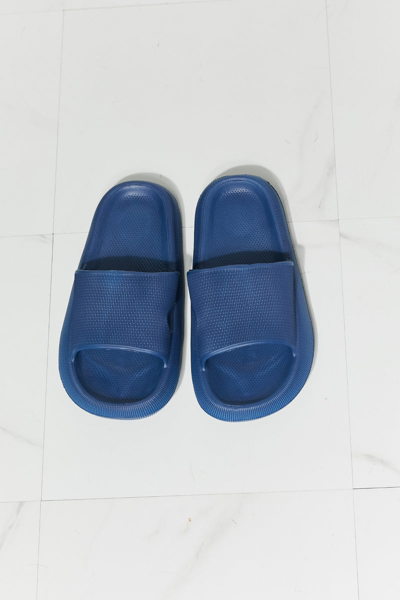 Comfort Zone Slide-On Sandals in Navy