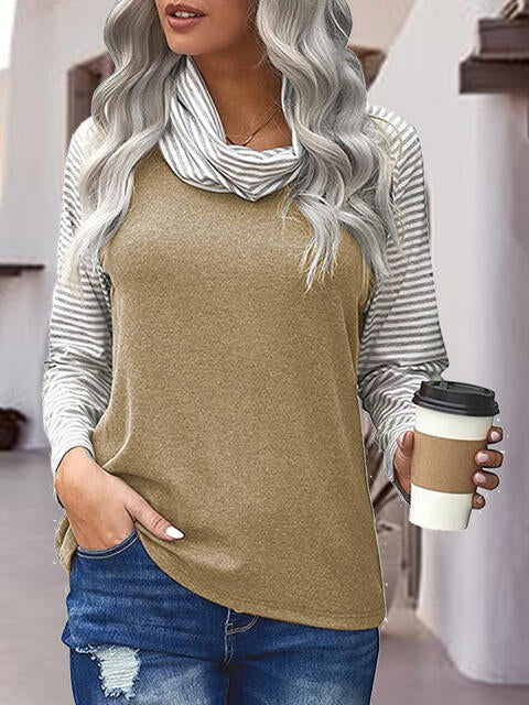 Snuggled in Stripes Turtleneck Top | 6 Colors