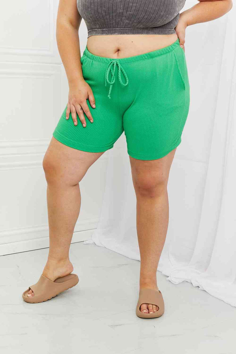 SALE! Blumin Appare Ribbed Shorts in Green