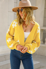 Retro Floral Fuzzy Cardigan | 5 Colors