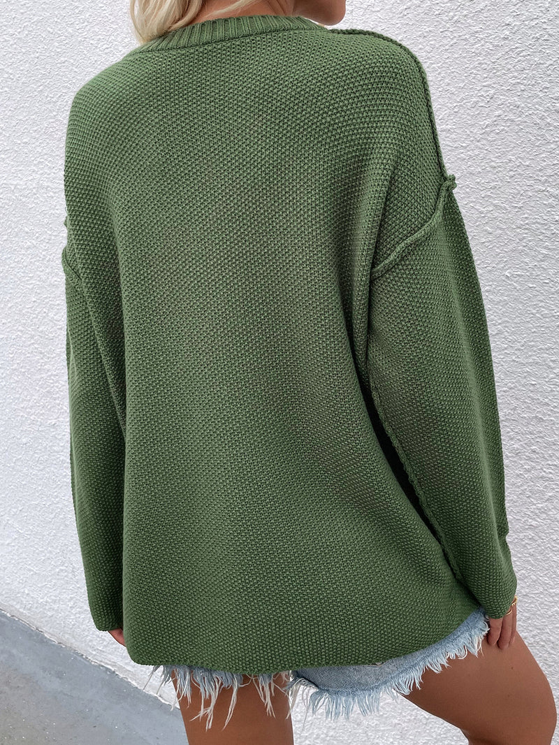 Chaud Half Button High-Low Sweater | 6 COLORS!