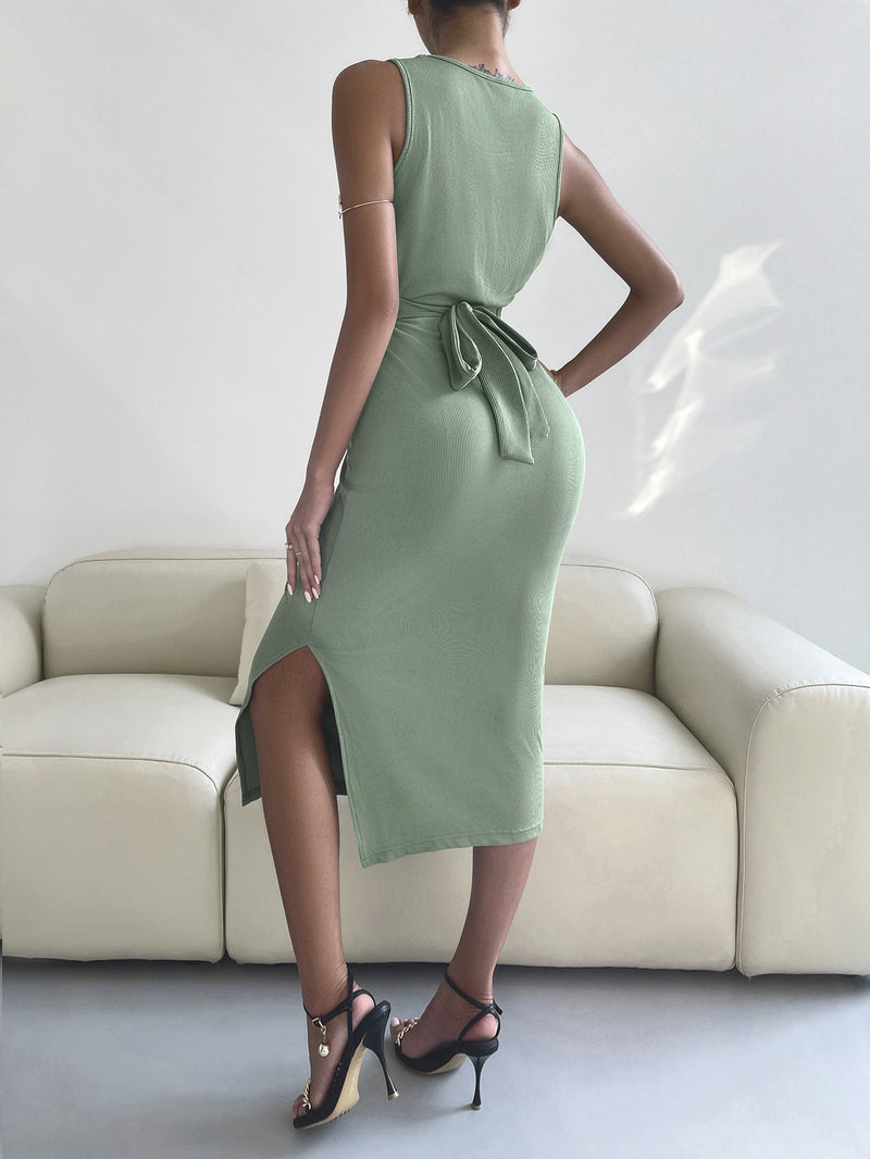 Tied and True Ribbed Midi Dress | 3 Colors