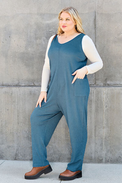 Chill Pill Straight Leg Pocketed Jumpsuit | 2 Colors