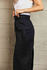 SALE! HYFVE Professional Poise Buckled Midi Skirt