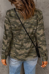 Camouflage Snap Button Jacket