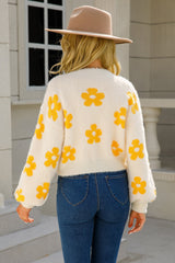 Retro Floral Fuzzy Cardigan | 5 Colors