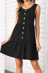 Zane Tiered Button Detail Dress | 5 Colors