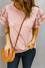Jessica Boho Lace Flutter Sleeve Top | 4 Colors