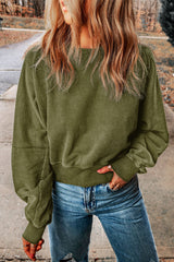 Stonewashed Reverie Open Back Sweatshirt | 2 Colors