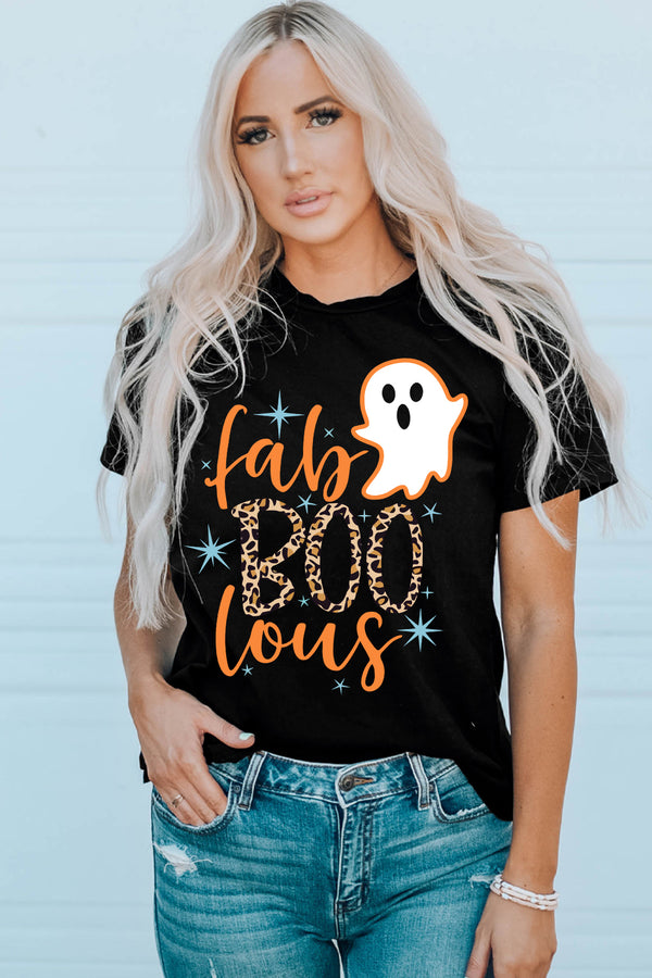 Fab-BOO-Lous Ghost Graphic T-Shirt