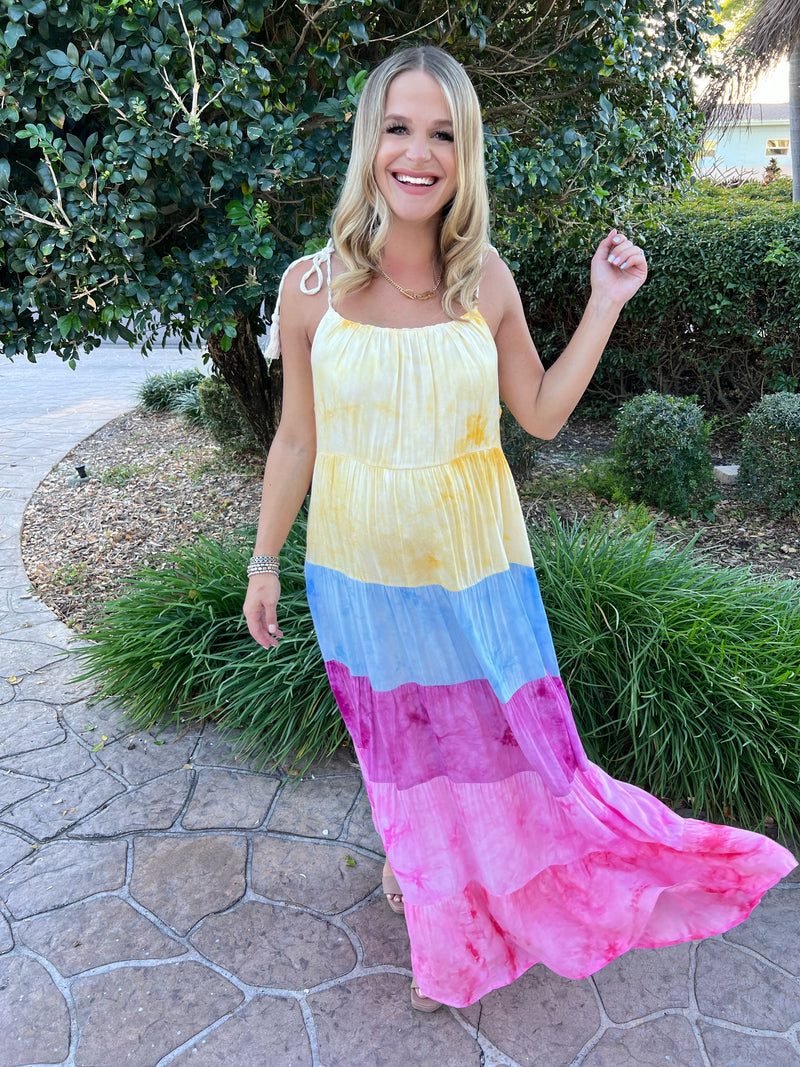 Ombré Multi Love Shack Maxi Dress