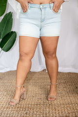 Judy Blue Rainbow Stitched Shorts