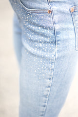 Judy Blue Slim Fit Studded Jeans