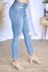 Judy Blue Slim Fit Studded Jeans