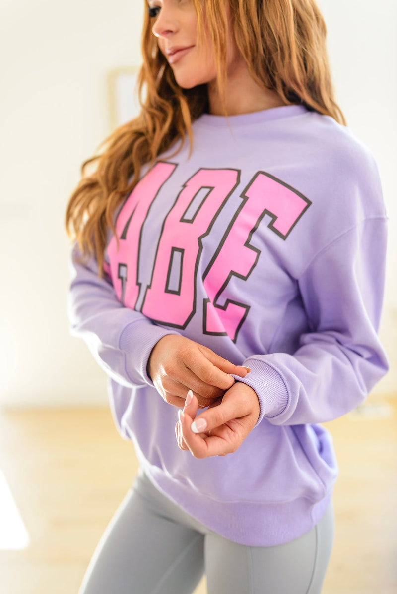 She's a Babe Graphic Sweatshirt