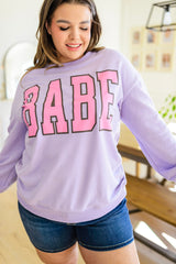 She's a Babe Graphic Sweatshirt