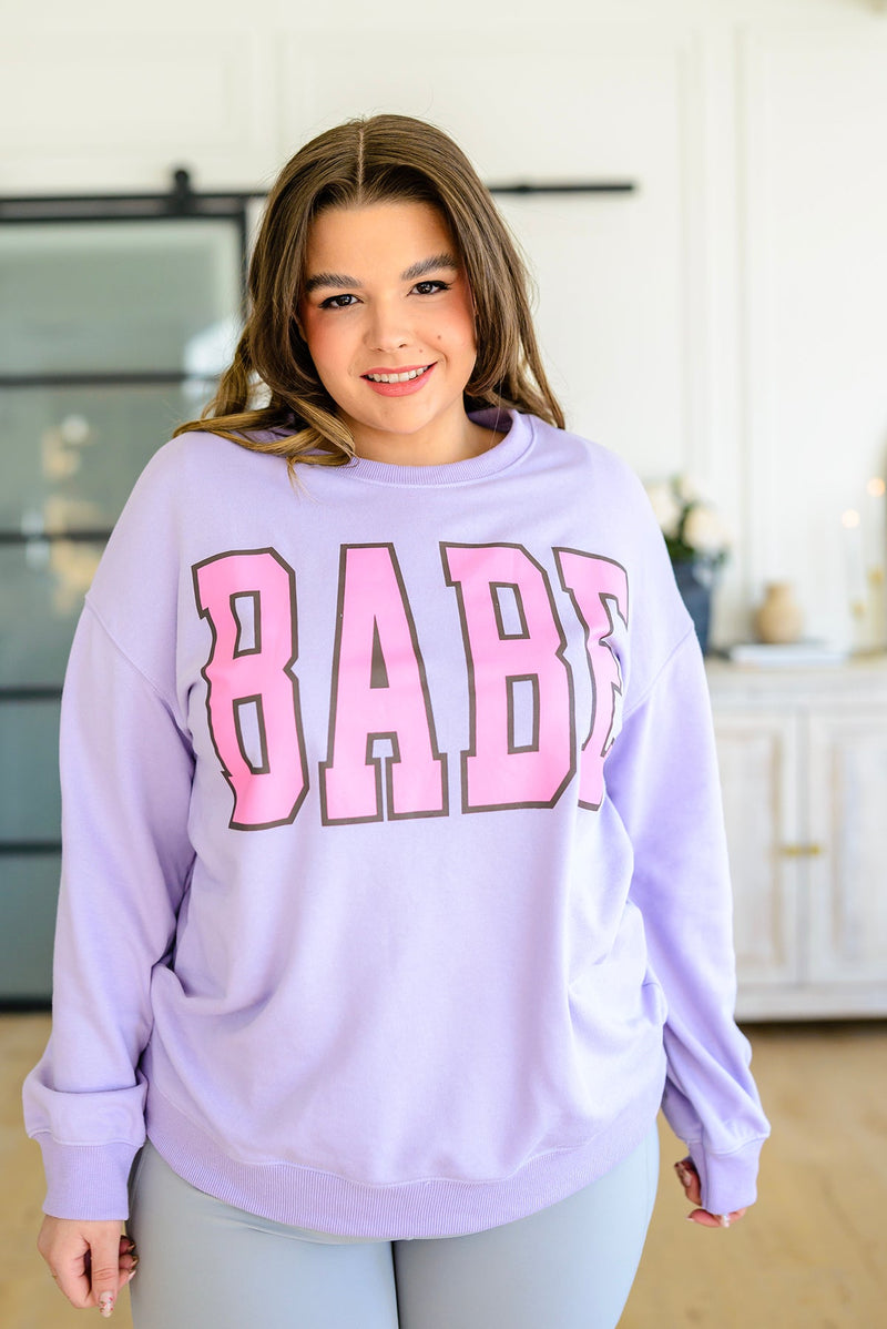 She's a Babe Graphic Sweatshirt