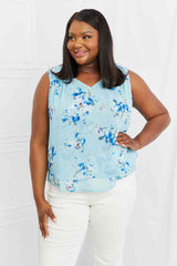 SALE! Sew In Love Off To Brunch Floral Tank Top