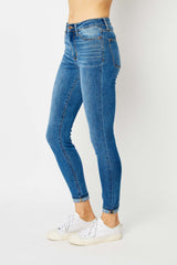 Good Legs Judy Blue Mid Rise Skinny Jeans