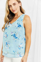 SALE! Sew In Love Off To Brunch Floral Tank Top