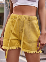 Denim Daze Drawstring Pocket Shorts | 12 Colors