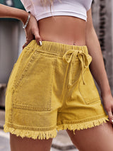 Denim Daze Drawstring Pocket Shorts | 12 Colors