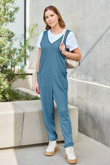 Chill Pill Straight Leg Pocketed Jumpsuit | 2 Colors