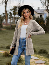 Fresh Feeling Ribbed Button-Up Pocket Cardigan | 7 Colors